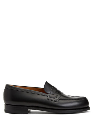 J.m. Weston Erkek Siyah Deri Loafer 8.5 Us -1