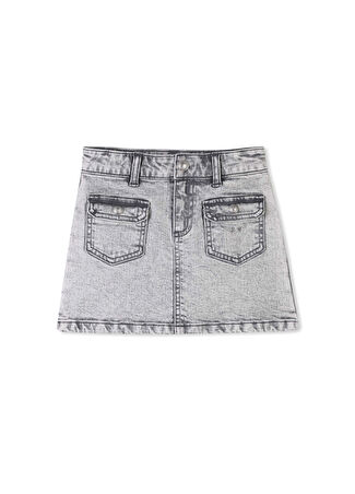 Zadig&voltaire Kız Çocuk Gri Denim Etek 5 Yaş