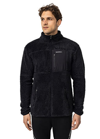 Merrell Erkek Jer M Siyah Fermuarlı Spor Ceket -1