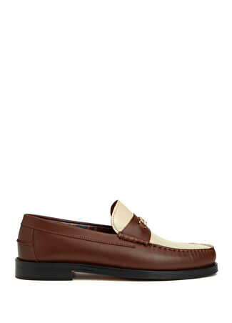 Naked Wolfe Erkek Roma Taba Krem Deri Loafer Bej 41 -1