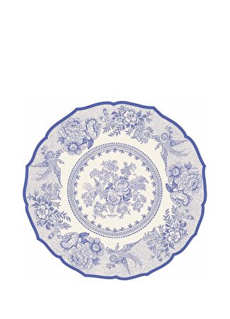 Hester & Cook Die Cut Blue Asiatic Pheasants Kağıt 12 Li Servis Altlığı Seti Çok Renkli -1