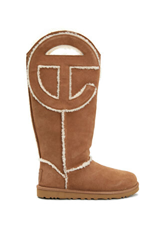 Ugg Kadın X Telfar Logo Taba Deri Bot Turuncu 36
