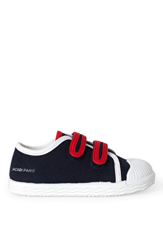 Jacadi Paris Erkek Bebek Lacivert Kırmızı Kanvas Sneaker 25 -1