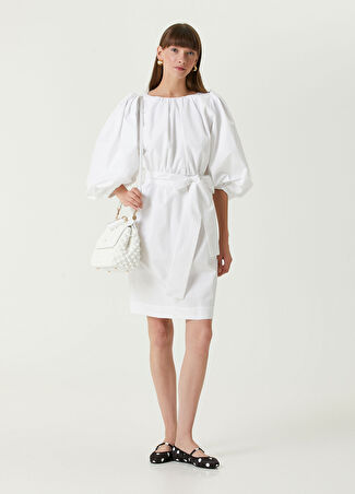 Dolce&gabbana Kadın Beyaz Mini Poplin Elbise 38 It