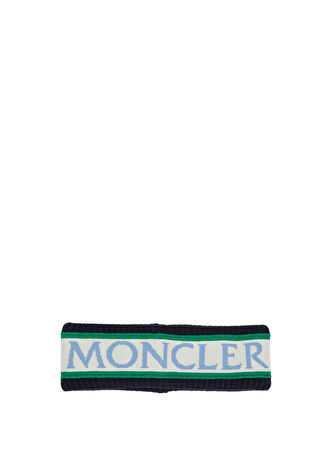 Moncler Kadın Beyaz Logo Detaylı Saç Aksesuarı