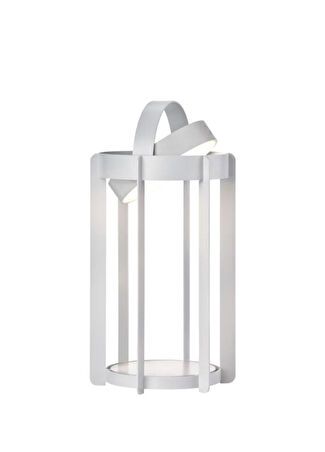 Zone Denmark Led Işıklı Yumuşak Gri Ateş Böceği Feneri 30 Cm -1