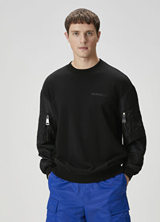 Khrisjoy Erkek Peler Siyah Sweatshirt 01 Us