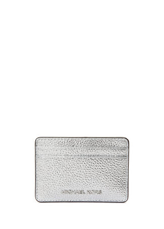 Michael Kors Kadın Jet Set Small Silver Deri Kartlık Gri -1