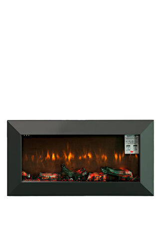 Korflame Kormet 100 Siyah Isıtmasız Elektrikli Şömine -1