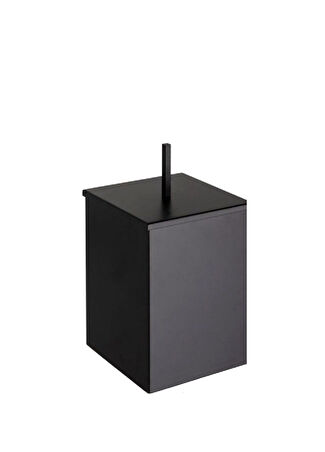 System Bathroom Accessories Siyah Banyo Çöp Kovası 4 Lt -1