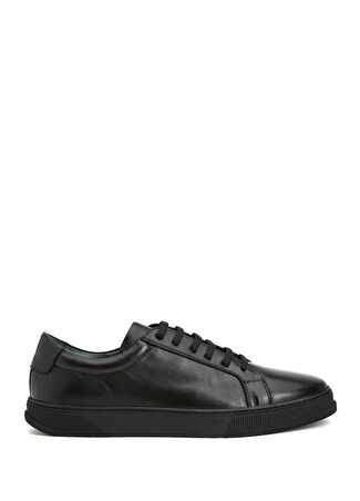 George Hogg Erkek Siyah Deri Sneaker 42