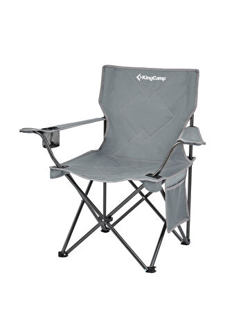 Kingcamp Lotus Grey Comfort Konforlu Ve Takviyeli Katlanır Kamp Sandalyesi Gri -1