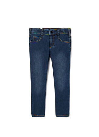 Jacadi Paris Erkek Çocuk Dar Kesim Jean Pantolon Mavi -1