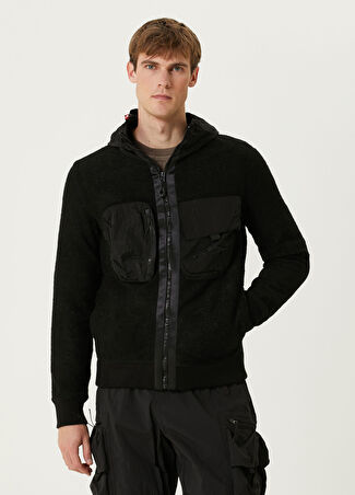 Bobcat Erkek Bison Siyah Kapüşonlu Sweatshirt S