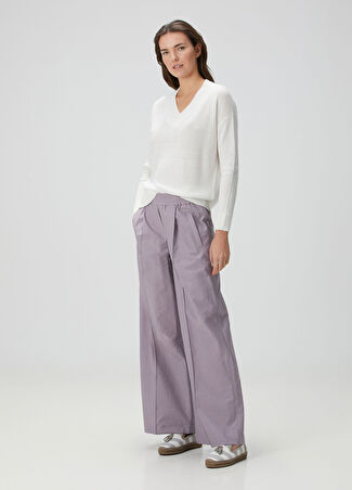 Brunello Cucinelli Kadın Pantolon Mor 36 It