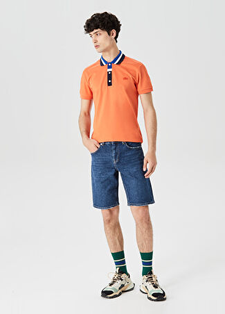 Lacoste Erkek Slim Fit Mavi Bermuda Şort 38 - 1