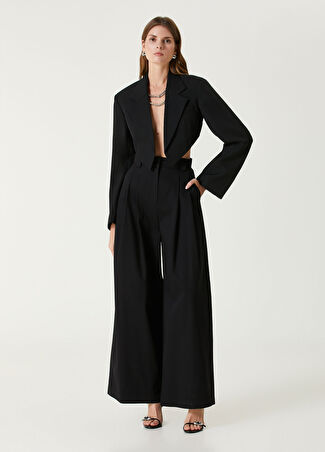 Alexander Wang Kadın Siyah Wide Leg Pantolon 0 Us