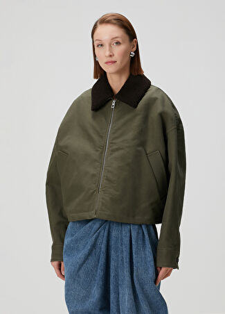 Loewe Kadın Haki Twill Ceket 38 It -1