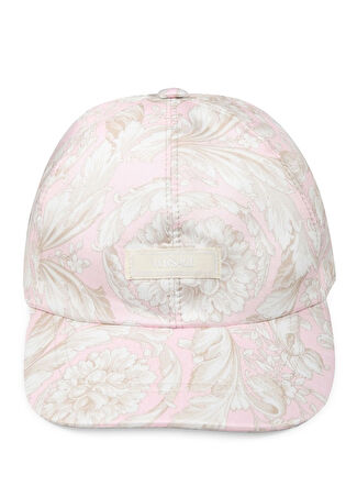 Versace Çocuk Pembe Barocco Desenli Şapka S