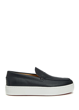 Christian Louboutin Erkek Lacivert Deri Loafer 41.5 -1