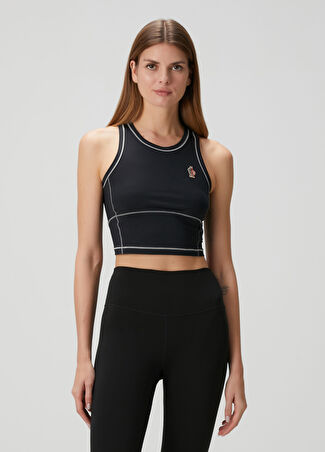 Moncler Grenoble Kadın Siyah Crop Atlet Xs