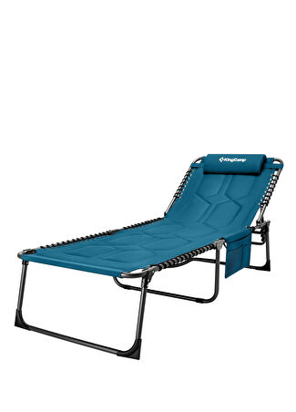 Kingcamp Bavaria Cozy Premium Mavi 5 Kademeli Katlanır Şezlong -1