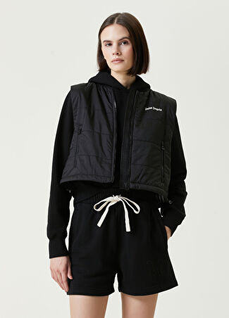 Palm Angels Kadın Siyah Crop Yelek M