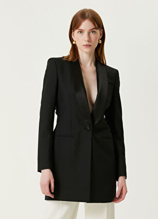 Givenchy Kadın Siyah Drape Detaylı Yün Ceket 36 It