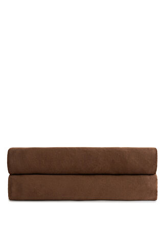 Barine Smooth Kahverengi Pamuklu Çift Kişilik Düz Çarşaf 240 X 260 Cm -1