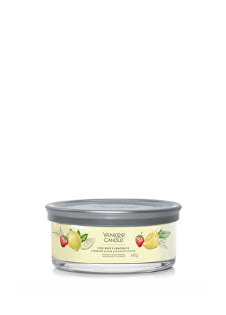 Yankee Candle Iced Berry Lemonade Wick Sarı Meyve Kokulu Mum 340 G -1