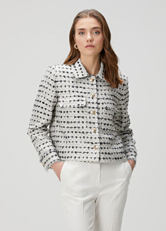 Collection Kadın Ceket Beyaz 36 -1