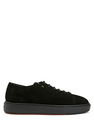 Santoni Erkek Siyah Deri Sneaker 6 Uk -1