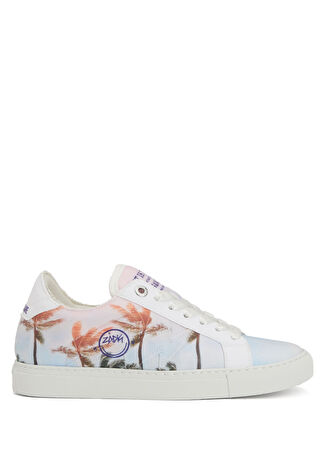 Zadig&voltaire Kadın Beyaz Palmiye Baskılı Sneaker 39