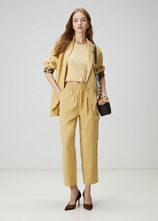 Beymen Club Kadın Krem Twill Pijama Pantolon Bej 42 -1