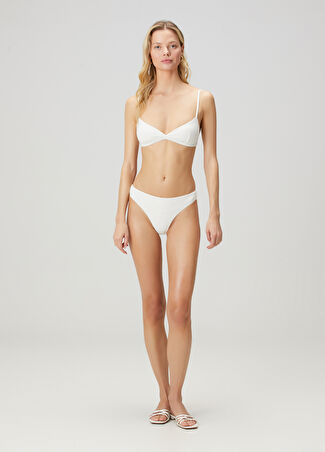 Matteau Swim Kadın Nineties Classic Beyaz Bikini Altı 2 Us -1