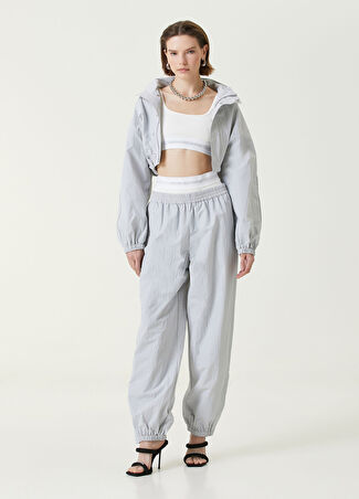 Alexander Wang Kadın Gri Logolu Jogger Eşofman L