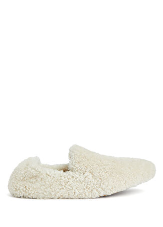 Le Monde Beryl Kadın Orlando Krem Shearling Deri Loafer Bej 36