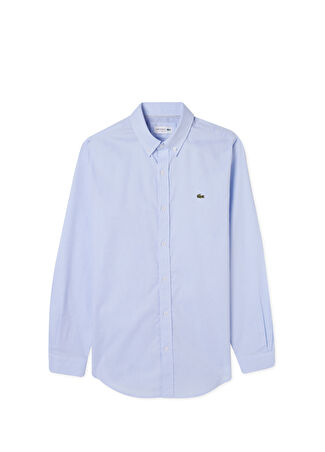 Lacoste Erkek Slim Fit Düğmeli Yaka Beyaz Gömlek 40 -1