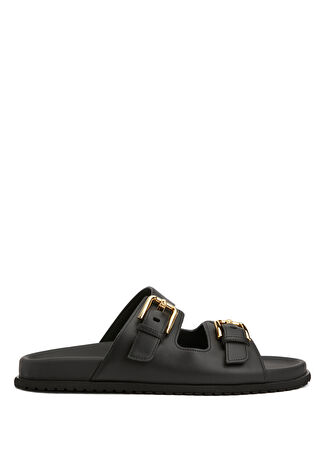 Dolce&gabbana Kadın Siyah Deri Terlik 36