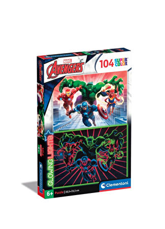 Clementoni Erkek Çocuk Marvel Avengers 104 Parça Puzzle -1