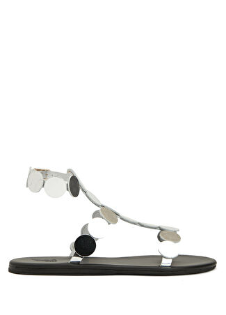 Ancient Greek Sandals Kadın Triton Silver Sandalet Gri 39 -1