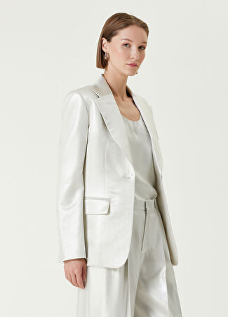 Chloe Kadın Silver İpek Blazer Gri 38 It
