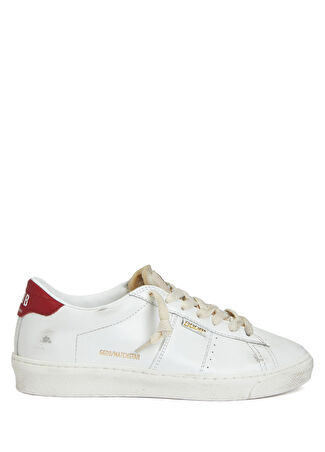 Golden Goose Kadın Matchstar Kırmızı Beyaz Deri Sneaker 36