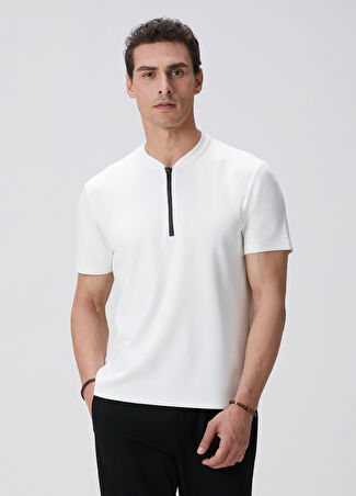 Network Erkek Kırık Beyaz T-Shirt Bej Xl