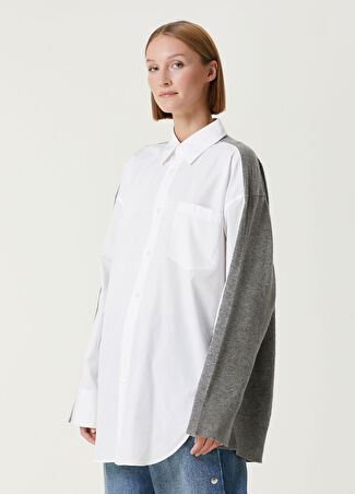 Stella Mccartney Kadın Gri Yün Hırka M
