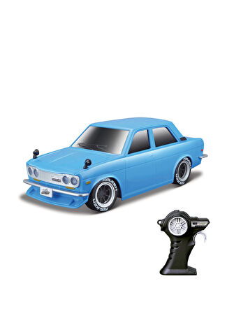 Maisto Erkek Çocuk 1971 Datsun 510 1:24 Uzaktan Kumandalı Araba Mavi -1