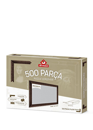 Art Puzzle Kahverengi 500 Parça Demonte Çerçevesi -1