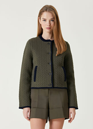 Thom Browne Kadın Haki Yün Ceket 42 It