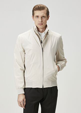 Corneliani Erkek Beyaz Kapüşonlu Mont 54 It -1