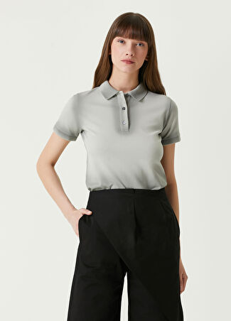 Loewe Kadın Gri Polo Yaka Degradeli T-Shirt Xs